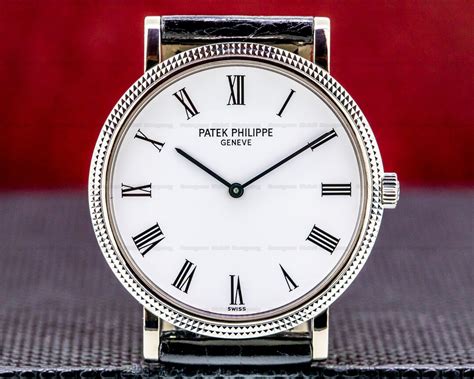 patek philippe calatrava white gold used|patek philippe calatrava watch price.